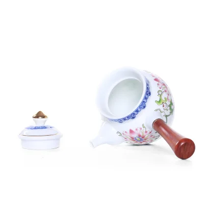 Ceramic Side Handle Teapot Small Single Pot Kung Fu Jin Jun Mei Green Tea Set Jingdezhen Flower Jade Porcelain Teaware
Ceramic Side Handle Teapot Small Single Pot Kung Fu Jin Jun Mei Green Tea Set Jingdezhen Flower Jade Porcelain Teaware