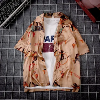 2019 Summer New Japanese Trend Original Retro Korean Student Couple Printing Cotton Loose Casual Shirt Streetwear
2019 Summer New Japanese Trend Original Retro Korean Student Couple Printing Cotton Loose Casual Shirt Streetwear