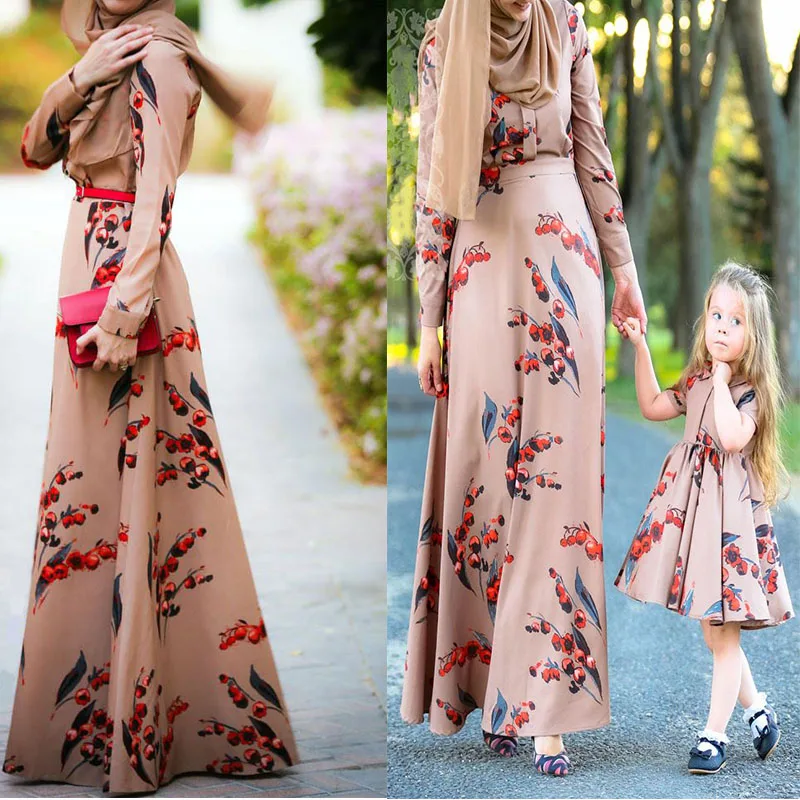 Muslim Women Long Dress Dubai Gril and Mother Dress Islamic Floral Large Size Femme Kaftan Maxi Abaya Turkish Jilbab Dubai
Muslim Women Long Dress Dubai Gril and Mother Dress Islamic Floral Large Size Femme Kaftan Maxi Abaya Turkish Jilbab Dubai