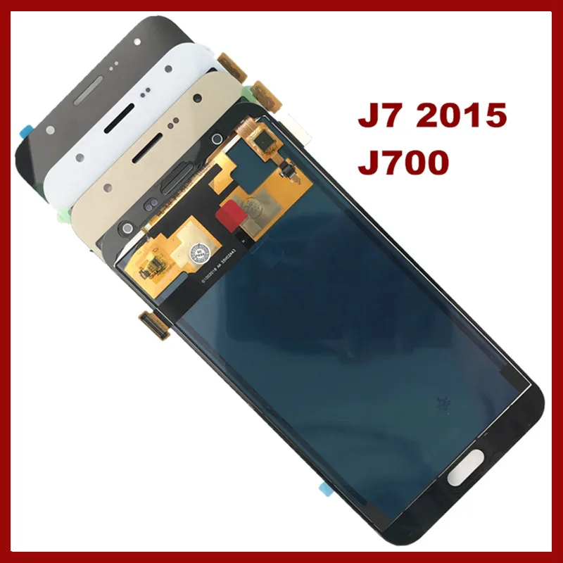 

AAA LCD For Samsung Galaxy J7 2015 J700 J700F J700M J700H Display With Touch Screen Digitizer Assembly Can't adjust brightness