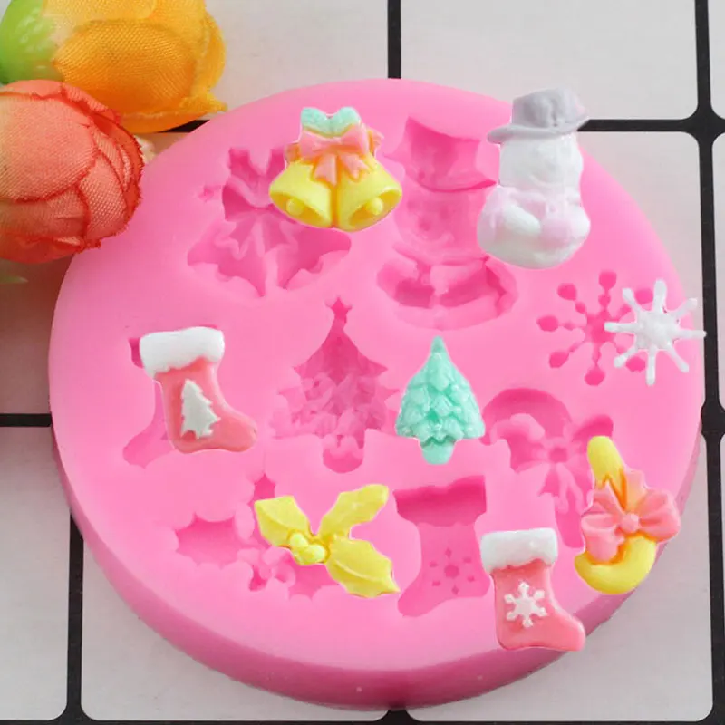 Christmas Series Tree Deer Bell Snowflake Santa Claus Elk Fondant Silicone Mold Cake Decorating Bakeware Chocolate Mold
Christmas Series Tree Deer Bell Snowflake Santa Claus Elk Fondant Silicone Mold Cake Decorating Bakeware Chocolate Mold