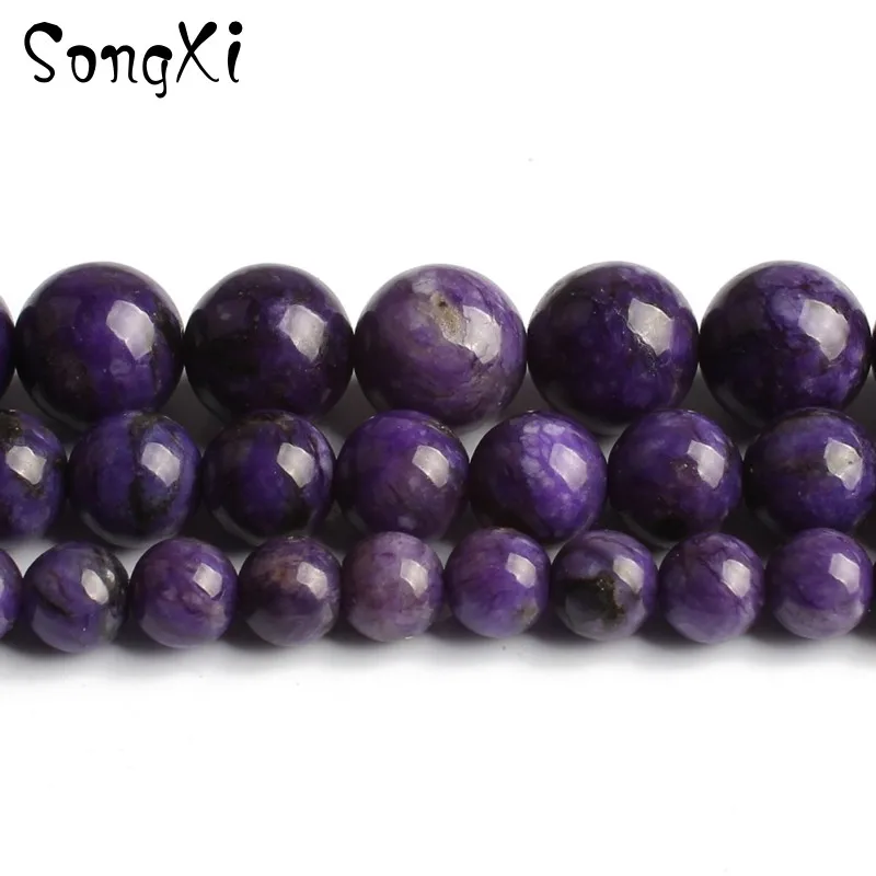 Natural Stone Beads Smooth Purple Charoite For Jewelry Making DIY Bracelet Necklace Round Loose Bead 6/8/10mm 15'' Wholesale
Natural Stone Beads Smooth Purple Charoite For Jewelry Making DIY Bracelet Necklace Round Loose Bead 6/8/10mm 15'' Wholesale