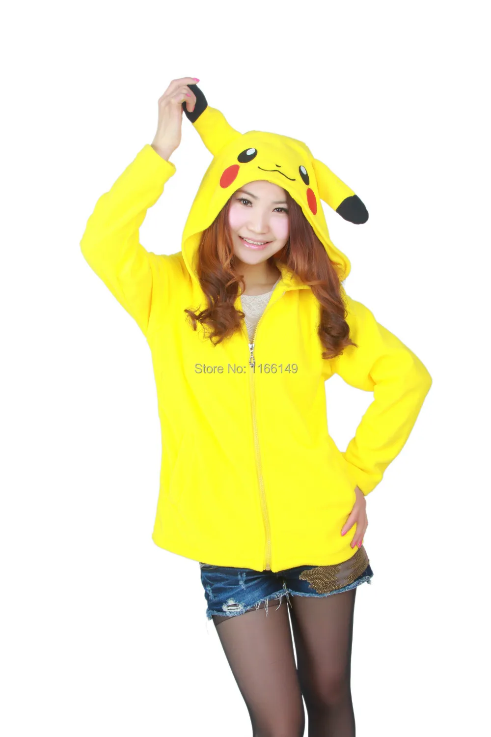 Kigurumi Japan Anime Lady Fashionable Cool Pokemon Pikachu Fashion Casual Hoodie Hoody Cosplay Costume Clothes for women
Kigurumi Japan Anime Lady Fashionable Cool Pokemon Pikachu Fashion Casual Hoodie Hoody Cosplay Costume Clothes for women