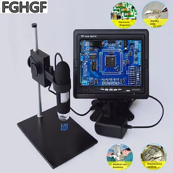 FGHGF Zoom in 1000x digital microscope PCB electronic maintenance With 8" screen 8 LED lights Material textile PCB inspection
FGHGF Zoom in 1000x digital microscope PCB electronic maintenance With 8" screen 8 LED lights Material textile PCB inspection