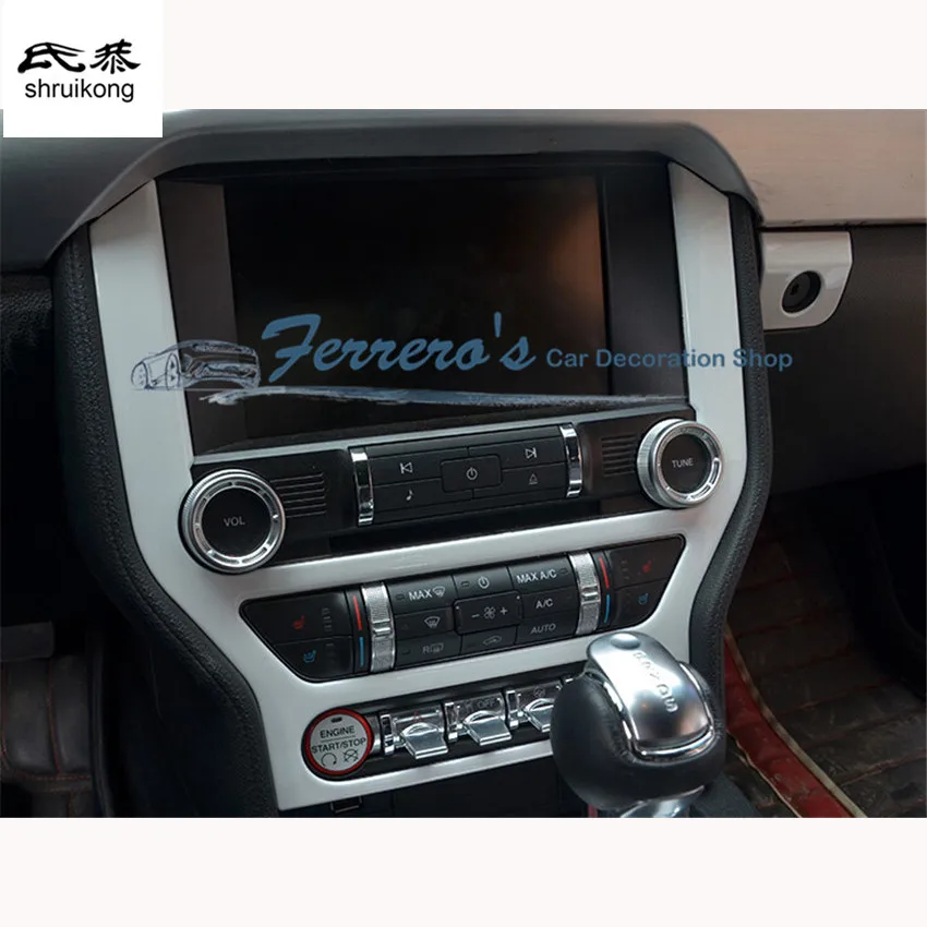 car styling sticker stainless steel Instrument panel decoration for 2015 2016 new ford mustang high quality
car styling sticker stainless steel Instrument panel decoration for 2015 2016 new ford mustang high quality