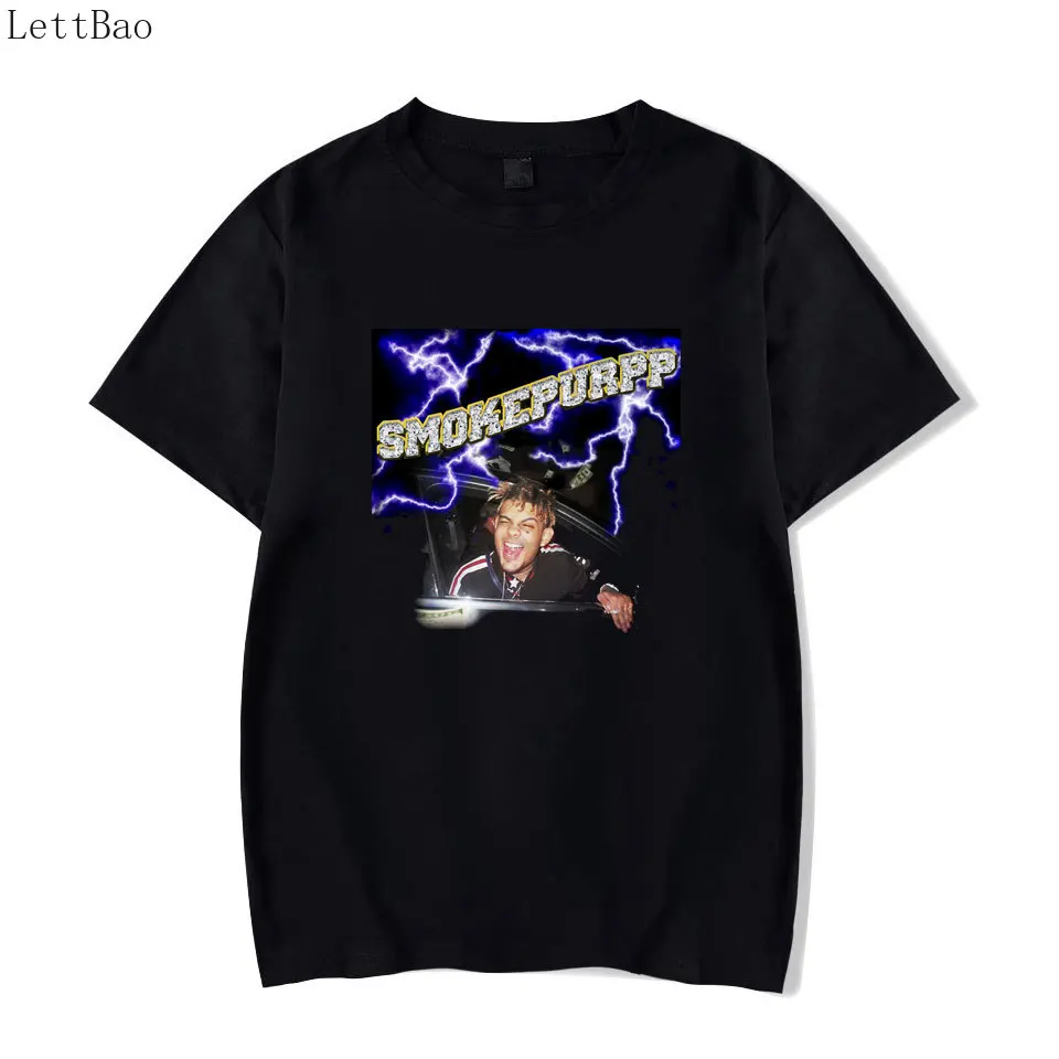 Novel Hip Hop Rapper Smokepurpp Lightning Rockstar Short Sleeve O-neck Summer Top Fashion Man's T-shirts 100% Cotton T Shirt Men
Novel Hip Hop Rapper Smokepurpp Lightning Rockstar Short Sleeve O-neck Summer Top Fashion Man's T-shirts 100% Cotton T Shirt Men