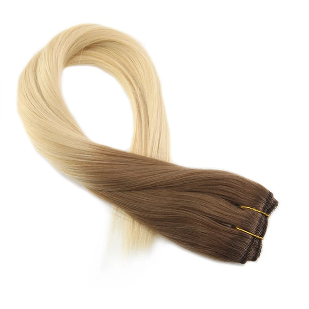 Moresoo Clip In One Piece Remy Human Hair Extension Dip Dye #6 Medium Brown to Blonde Double Weft 3/4 Full Head 50-70Gram
Moresoo Clip In One Piece Remy Human Hair Extension Dip Dye #6 Medium Brown to Blonde Double Weft 3/4 Full Head 50-70Gram