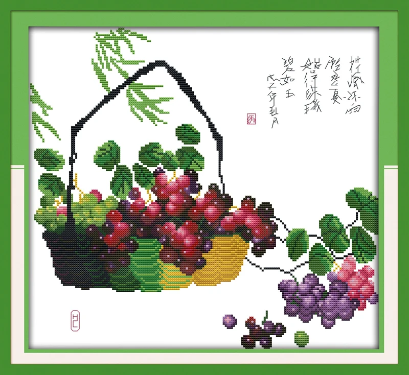 wholesale Grape Fruits cotton DMC cross stitch kits white 11ct print on canvas embroidery set sewing hand made crafts home decor
wholesale Grape Fruits cotton DMC cross stitch kits white 11ct print on canvas embroidery set sewing hand made crafts home decor