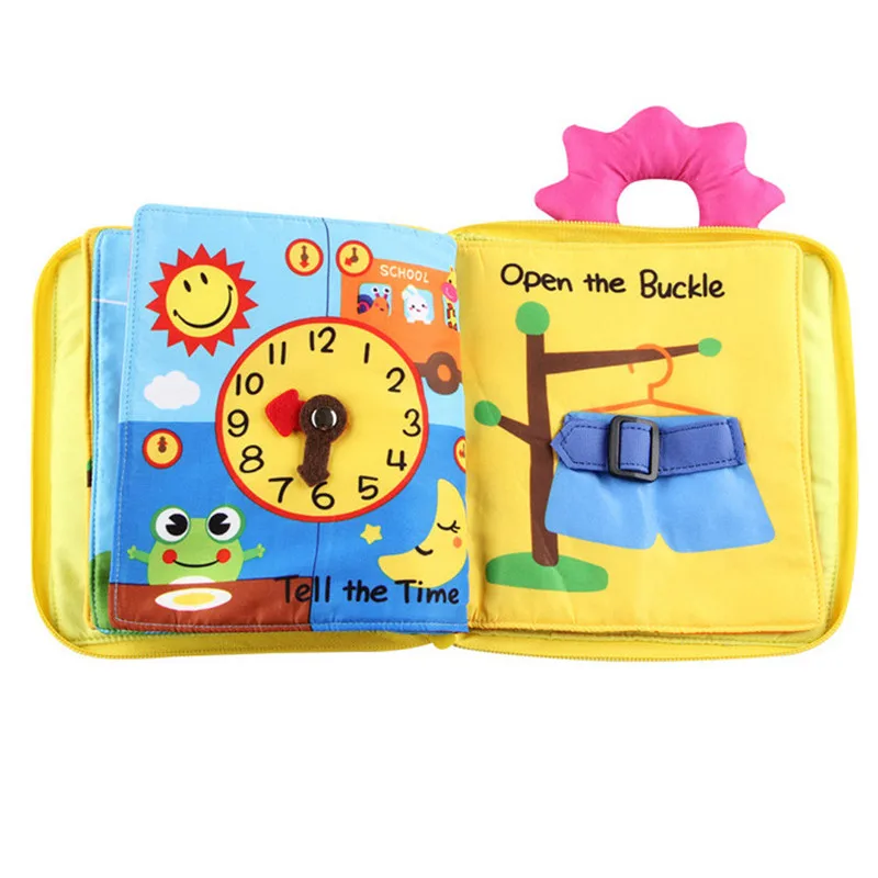 baby book Soft Cloth Baby Intelligence Development Learn Picture Cognize Book quiet book #4j05 (12)
