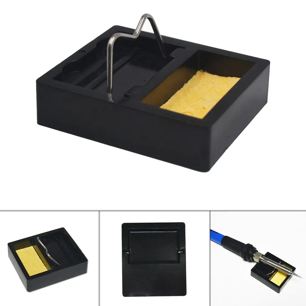All-metal Square Shape Electric Soldering Iron Station Soldering Stand with Soldering Solid Colophony and Sponge
All-metal Square Shape Electric Soldering Iron Station Soldering Stand with Soldering Solid Colophony and Sponge