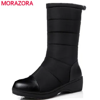 MORAZORA Russia women boots Big size 35-44 keep warm snow boots platform winter mid calf boots fashion shoes solid white color
MORAZORA Russia women boots Big size 35-44 keep warm snow boots platform winter mid calf boots fashion shoes solid white color