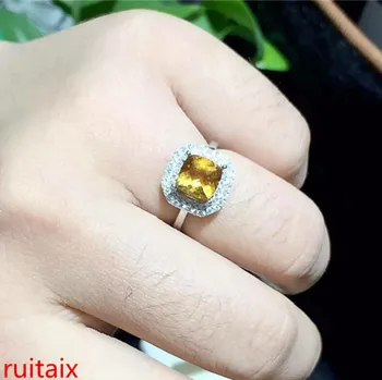KJJEAXCMY fine jewelry 925 Pure silver inlay natural square crystal yellow crystal female style ring inlay jewelry
KJJEAXCMY fine jewelry 925 Pure silver inlay natural square crystal yellow crystal female style ring inlay jewelry