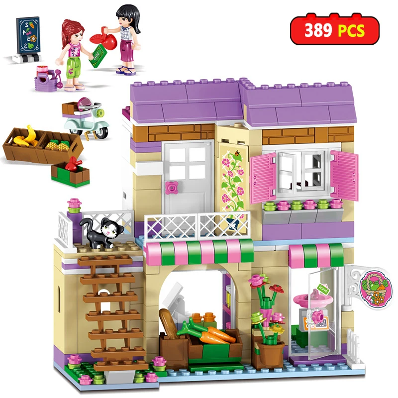 389pcs Home Play City Food Market Building Blocks Girls Friends Building Bricks Compatible LegoING friends for girl Figures Toys
389pcs Home Play City Food Market Building Blocks Girls Friends Building Bricks Compatible LegoING friends for girl Figures Toys
