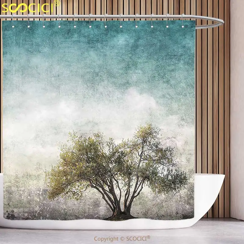 Unique Shower Curtain Tree of Life Decor Collection Grunge Landscape with Single Tree and Stained Retro Background Rustic Home
Unique Shower Curtain Tree of Life Decor Collection Grunge Landscape with Single Tree and Stained Retro Background Rustic Home