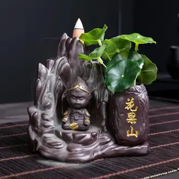 Sun Wukong Smoke Waterfall Incense Burner Ceramic Incense Holder With 10cones Free Gift Huaguoshan Wuzhishan Temple Home Decor
Sun Wukong Smoke Waterfall Incense Burner Ceramic Incense Holder With 10cones Free Gift Huaguoshan Wuzhishan Temple Home Decor