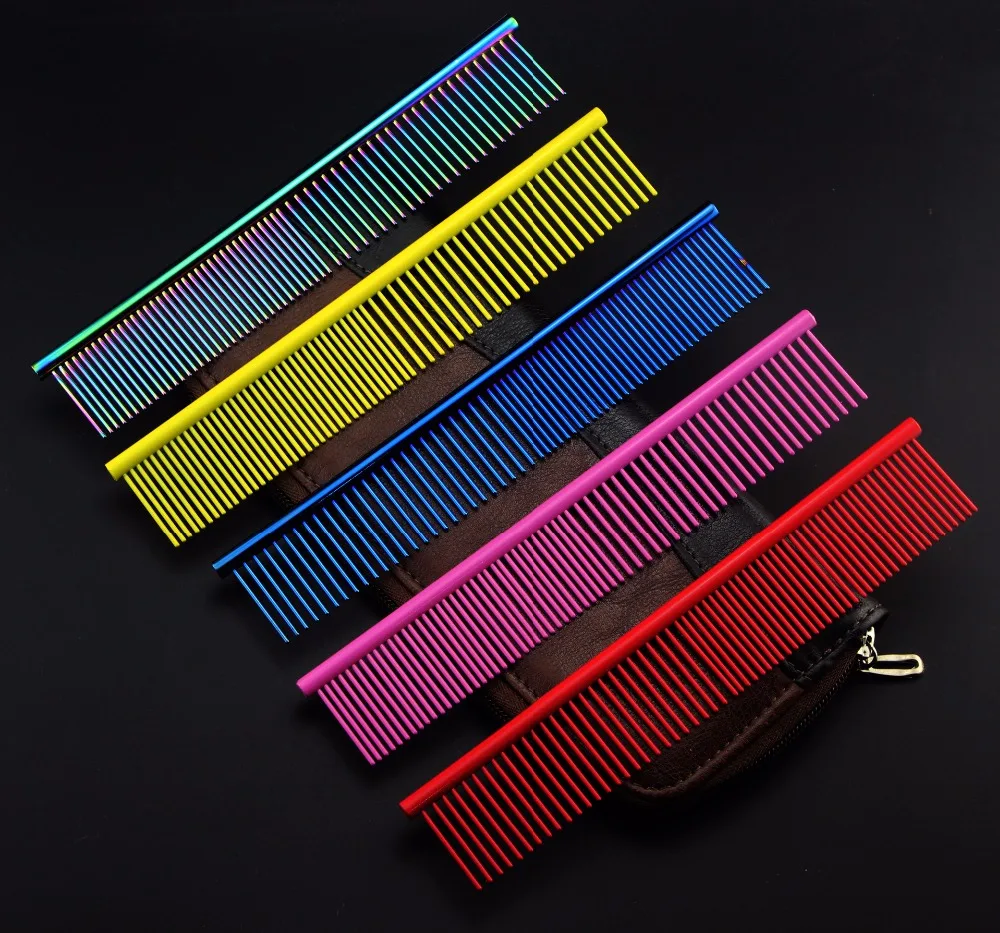 19cm High Quality Color Painting Pet Comb Professional Steel Grooming Comb Cleaning Hair Trimmer Brush Pet Dog Cat Accessories
19cm High Quality Color Painting Pet Comb Professional Steel Grooming Comb Cleaning Hair Trimmer Brush Pet Dog Cat Accessories