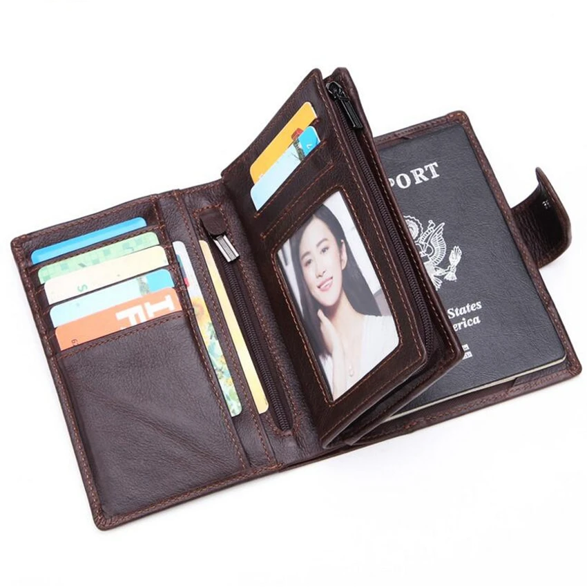 Custom Name Leather Travel Cover Passport Holder Multi Functional Card ID Holders Coin Purse Hasp Design Passport Wallet
Custom Name Leather Travel Cover Passport Holder Multi Functional Card ID Holders Coin Purse Hasp Design Passport Wallet