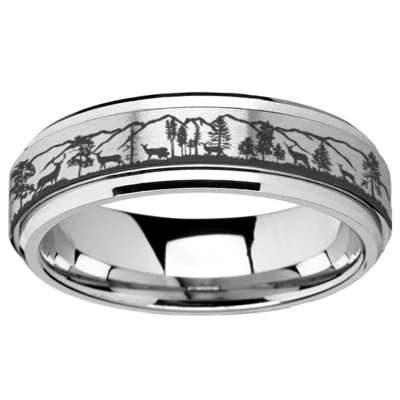GELICITY Forest Deer Silver Stainless Steel Spinning Rings Men Wedding Women Rotating Rings Accessories Gift
GELICITY Forest Deer Silver Stainless Steel Spinning Rings Men Wedding Women Rotating Rings Accessories Gift