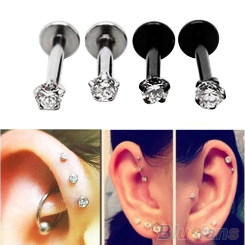 2Pcs Cubic Zirconia Tragus Lip Ring Monroe Ear Cartilage Earring Tongue Studs 2MDE
2Pcs Cubic Zirconia Tragus Lip Ring Monroe Ear Cartilage Earring Tongue Studs 2MDE