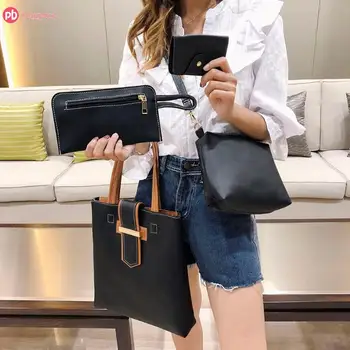 4pcs/set Fashion Women PU Leather Clutch Shoulder Bags Handbag Card Bag Simple Portable Big Capacity Bolsa Feminina
4pcs/set Fashion Women PU Leather Clutch Shoulder Bags Handbag Card Bag Simple Portable Big Capacity Bolsa Feminina
