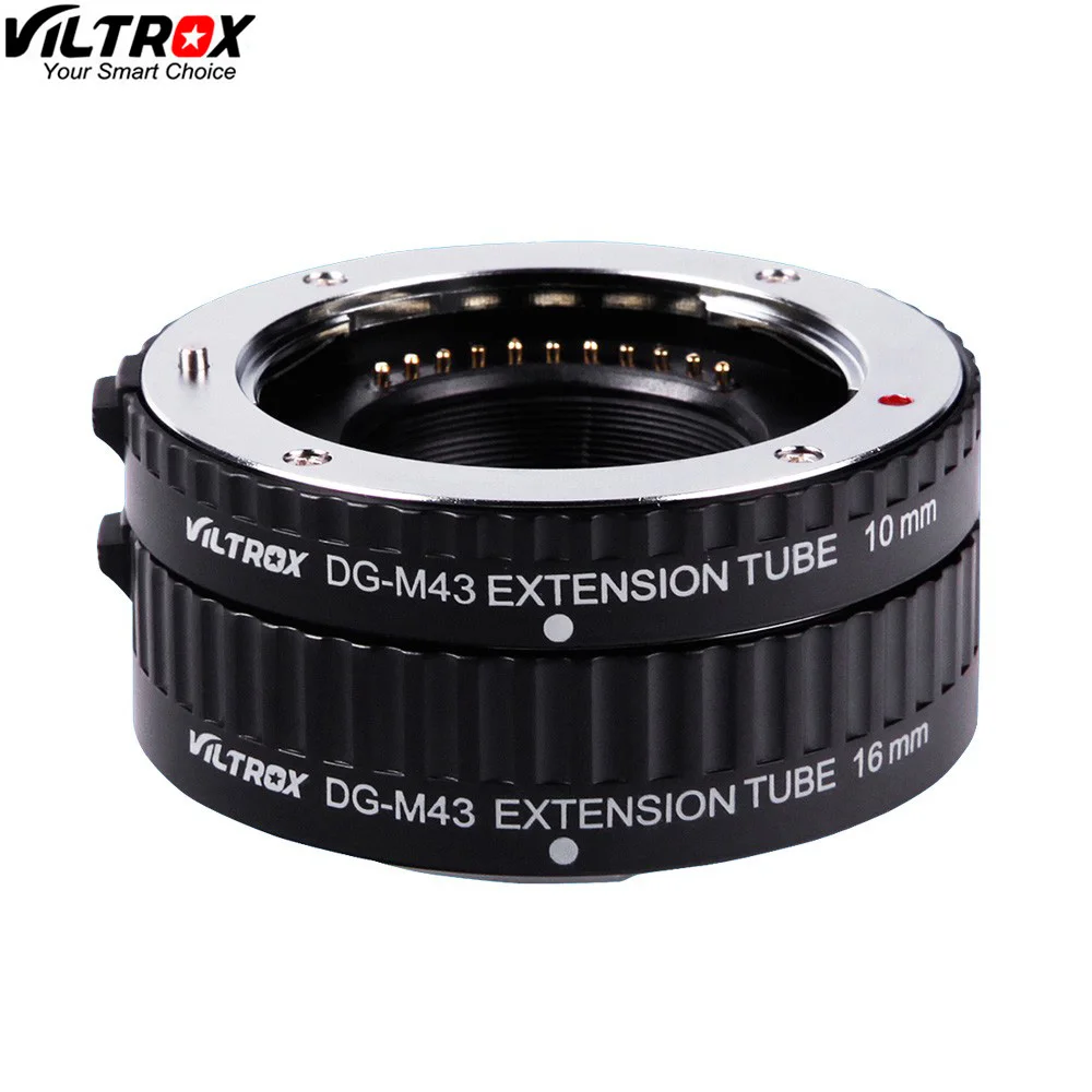 Viltrox DG Tube 10mm 16mm Set Ring Metal Mount Auto Focus Macro Extension Tube Set for Micro 4/3 M4/3 Camera Lens Mount DG-M43
Viltrox DG Tube 10mm 16mm Set Ring Metal Mount Auto Focus Macro Extension Tube Set for Micro 4/3 M4/3 Camera Lens Mount DG-M43