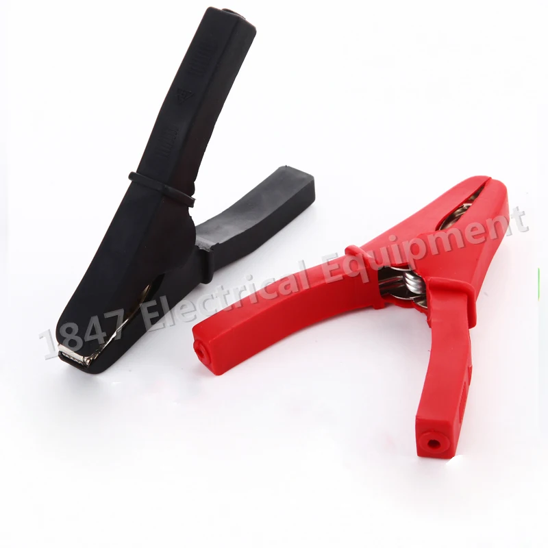 

All Wrapped 120mm Big Car Alligator Clips Battery Clamps Crocodile Clip Red Black Battery Alligator Clip 200A Opening size 40mm