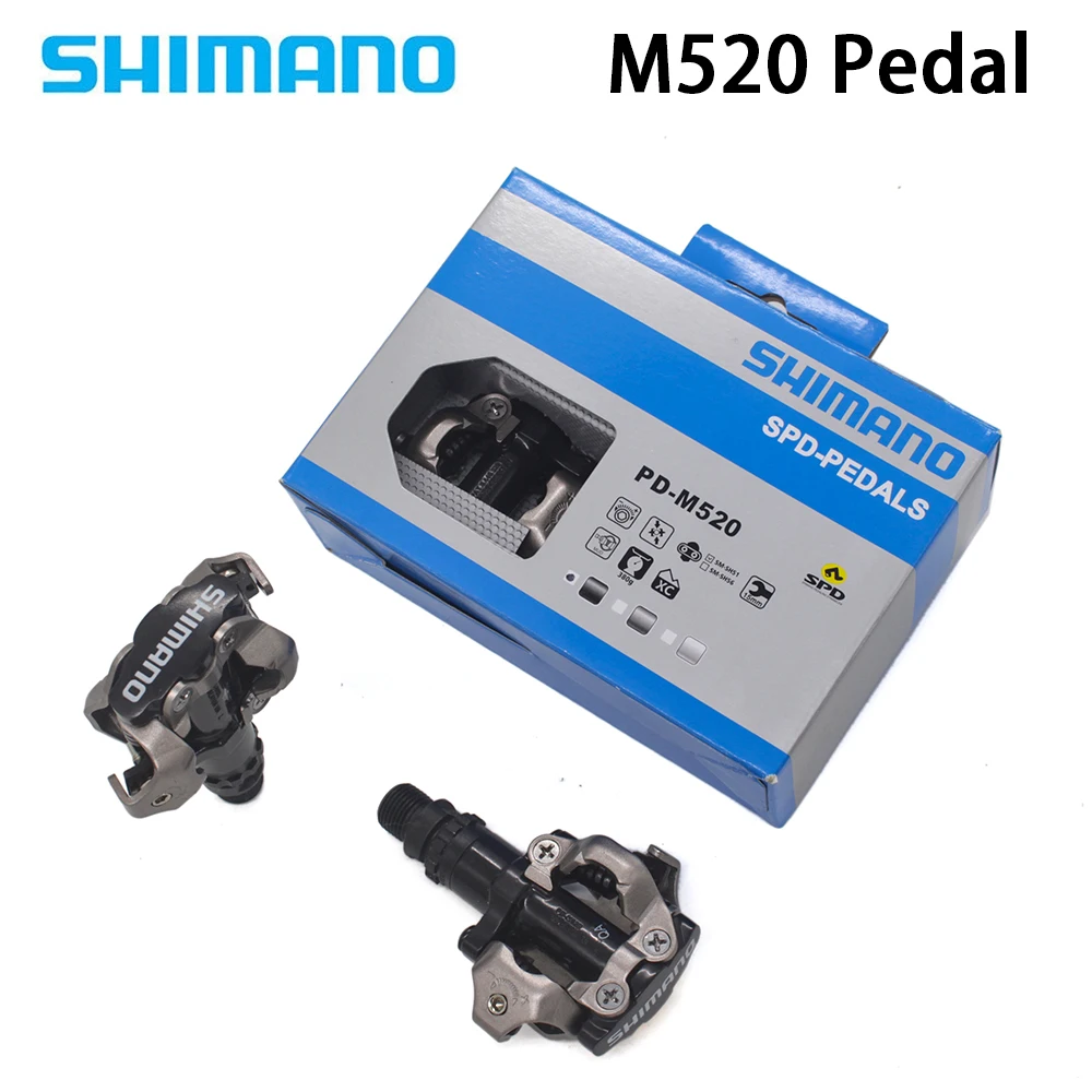SHIMANO PD M520 Self-Locking Clipless SPD Bike Pedal M520 MTB Mountain Bicycle Padals With Original PD22 Cleats
SHIMANO PD M520 Self-Locking Clipless SPD Bike Pedal M520 MTB Mountain Bicycle Padals With Original PD22 Cleats