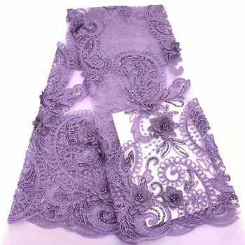 French lace 5yds/pce purple sequins lace women's beaded dresses 2019 high quality Nigerian fabrics are new to the market
French lace 5yds/pce purple sequins lace women's beaded dresses 2019 high quality Nigerian fabrics are new to the market