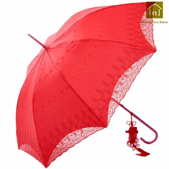 Red Wedding Umbrella Women Parasol Lace Red Paraplu Parasols Ultralight Adult Sunscreen Compact Umbrella Windproof JWKW183
Red Wedding Umbrella Women Parasol Lace Red Paraplu Parasols Ultralight Adult Sunscreen Compact Umbrella Windproof JWKW183