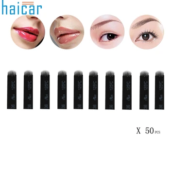 Tattoo Needles 50PC U Shape 18 Needles Microblading Eyebrow Tattoo Permanent Makeup Manual g61105
Tattoo Needles 50PC U Shape 18 Needles Microblading Eyebrow Tattoo Permanent Makeup Manual g61105