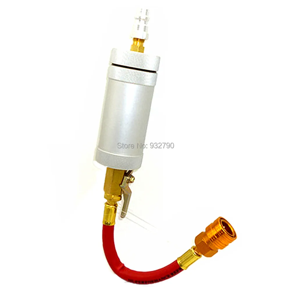 Air Conditioning Refrigeration Oil Dye Injector A/C AC R134 2oz Injection Filling Tube Quick Connectors Refrigerant Oil Injector
Air Conditioning Refrigeration Oil Dye Injector A/C AC R134 2oz Injection Filling Tube Quick Connectors Refrigerant Oil Injector