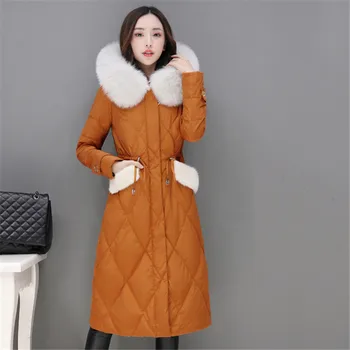 Women Down Jacket 2018 Winter New Women Thick Coat Women Long Slim Large Fur Collar Parka Female Waist Hooded Outerwear Xy644
Women Down Jacket 2018 Winter New Women Thick Coat Women Long Slim Large Fur Collar Parka Female Waist Hooded Outerwear Xy644