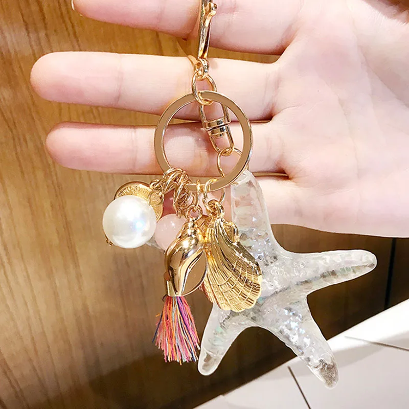 1PC New LNRRABC 2018 New Cartoon Sea World Starfish Pearl Shell Keychain bag chain KeyRing Crystal Pendant Keychain Women Gift 1
1PC New LNRRABC 2018 New Cartoon Sea World Starfish Pearl Shell Keychain bag chain KeyRing Crystal Pendant Keychain Women Gift 1