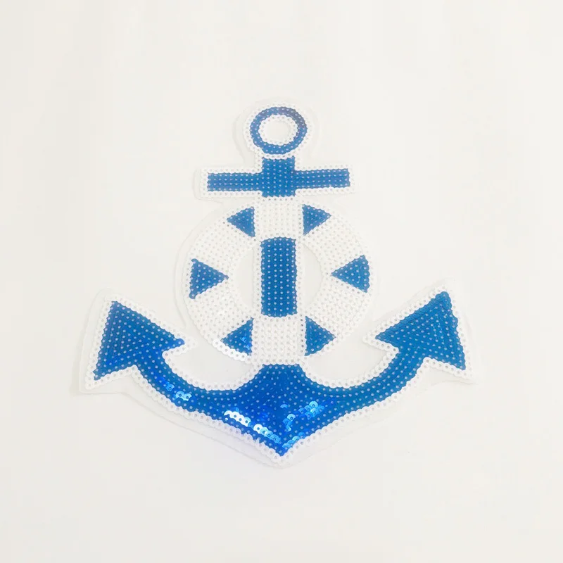 24*22cm Anchors Sequins navy Patches For Clothes parches Blouse Trousers Dress Jeans Patch Motif Applique Badges Accessories
24*22cm Anchors Sequins navy Patches For Clothes parches Blouse Trousers Dress Jeans Patch Motif Applique Badges Accessories