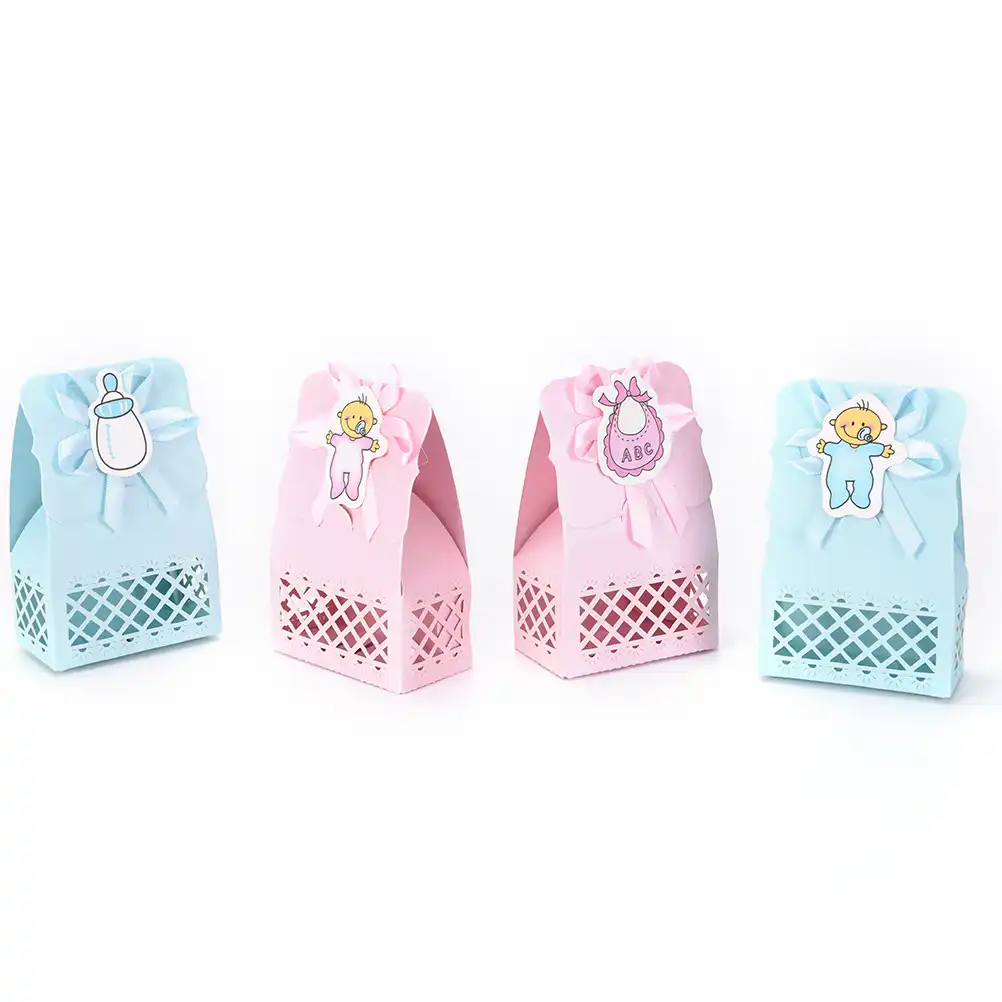 paper baptism baby shower candy box decoration kid favors gift