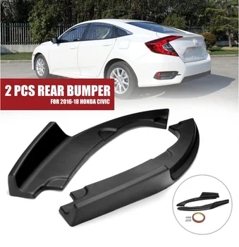 2pcs Rear Bumper Lower Side Splitters Lip Apron Corner Canards Valance Covers For Honda For Civic 2016-2018 4 Door Sedan Model 5 
2pcs Rear Bumper Lower Side Splitters Lip Apron Corner Canards Valance Covers For Honda For Civic 2016-2018 4 Door Sedan Model 5