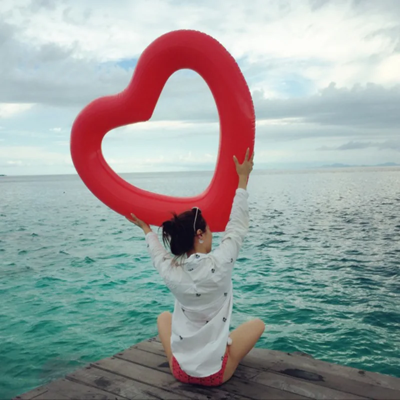 Inflatable Swimming Float Mat Thick Love shape Swimming Ring Outdoor Beach Pool Swim Circle for Children Adults Sequin
Inflatable Swimming Float Mat Thick Love shape Swimming Ring Outdoor Beach Pool Swim Circle for Children Adults Sequin