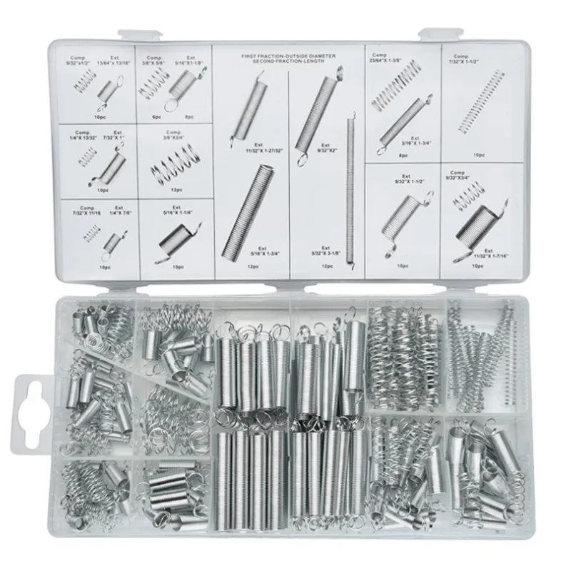 200PCS/set hardware Tension spring compression spring set in box 20 Size Springs Assortment
200PCS/set hardware Tension spring compression spring set in box 20 Size Springs Assortment