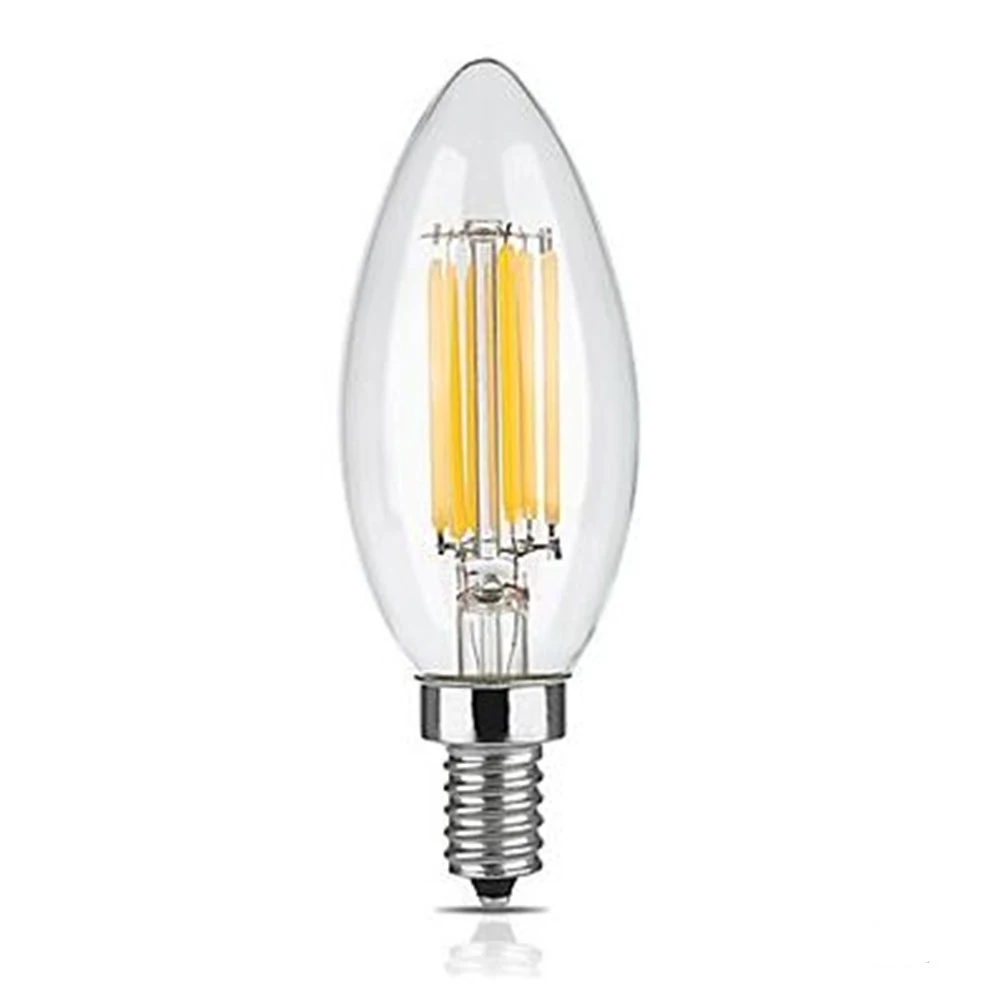 E14 LED Candle Bulb 2W 4W 6W Warm/Cold White AC220-240V Filament Bulb 360 Degree C35 Retro Crystal Chandeliers Light
E14 LED Candle Bulb 2W 4W 6W Warm/Cold White AC220-240V Filament Bulb 360 Degree C35 Retro Crystal Chandeliers Light