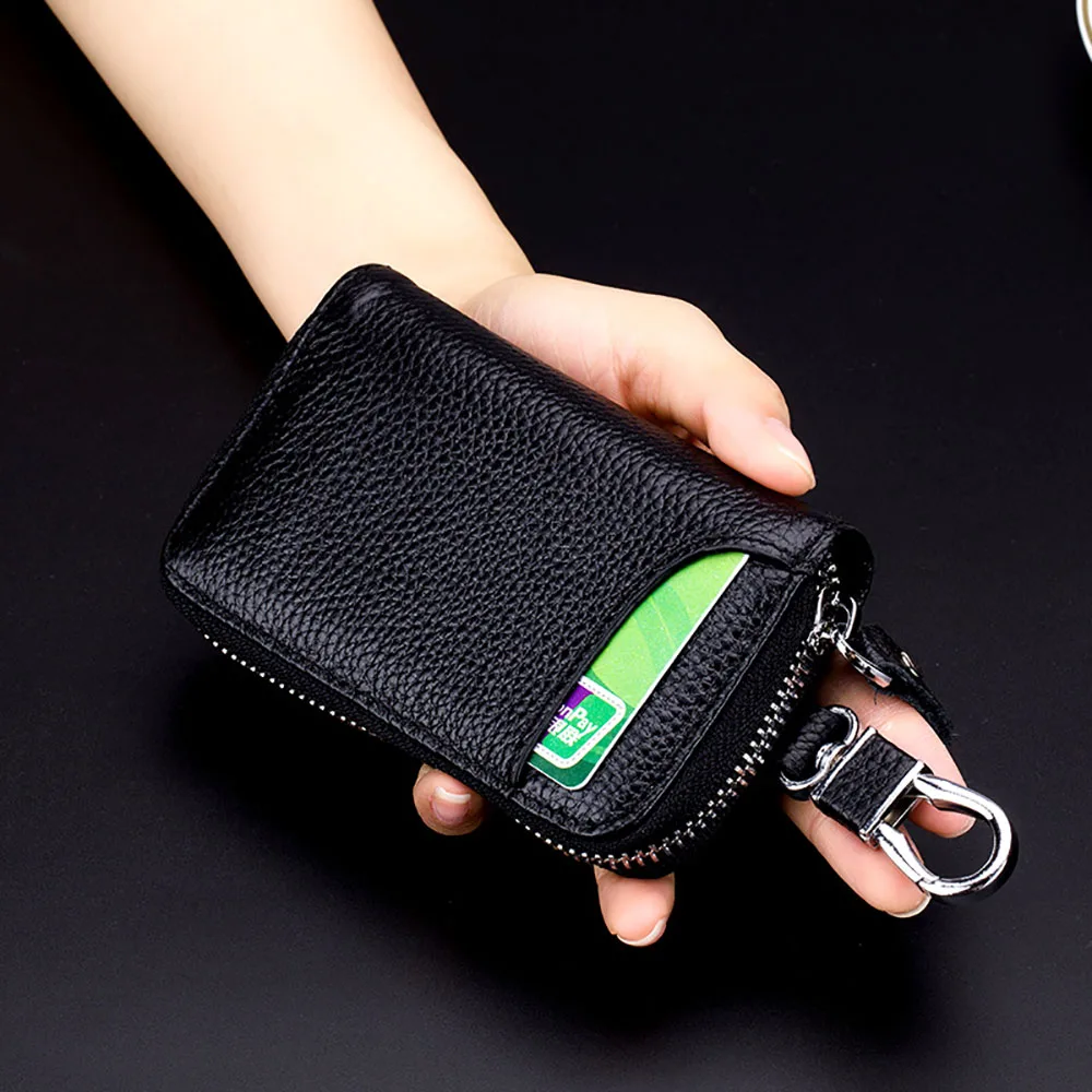 Designer Key Case Men & Women Genuine Leather KeyChain Multifunction Organizer Wallet Holder Smart Housekeeper Car Small Key Bag
Designer Key Case Men & Women Genuine Leather KeyChain Multifunction Organizer Wallet Holder Smart Housekeeper Car Small Key Bag