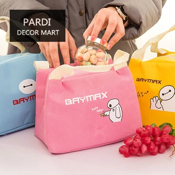 Eco-friendly Baymax pattern food storage bag lunch bag thermos bag keep food and drink warm and fresh 1pc/lot 
Eco-friendly Baymax pattern food storage bag lunch bag thermos bag keep food and drink warm and fresh 1pc/lot