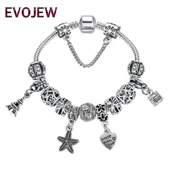 EVOJEW Classic silver plated beads bracelet starfish heart charm bracelets &bangles for women bijouterie christmas gifts
EVOJEW Classic silver plated beads bracelet starfish heart charm bracelets &bangles for women bijouterie christmas gifts