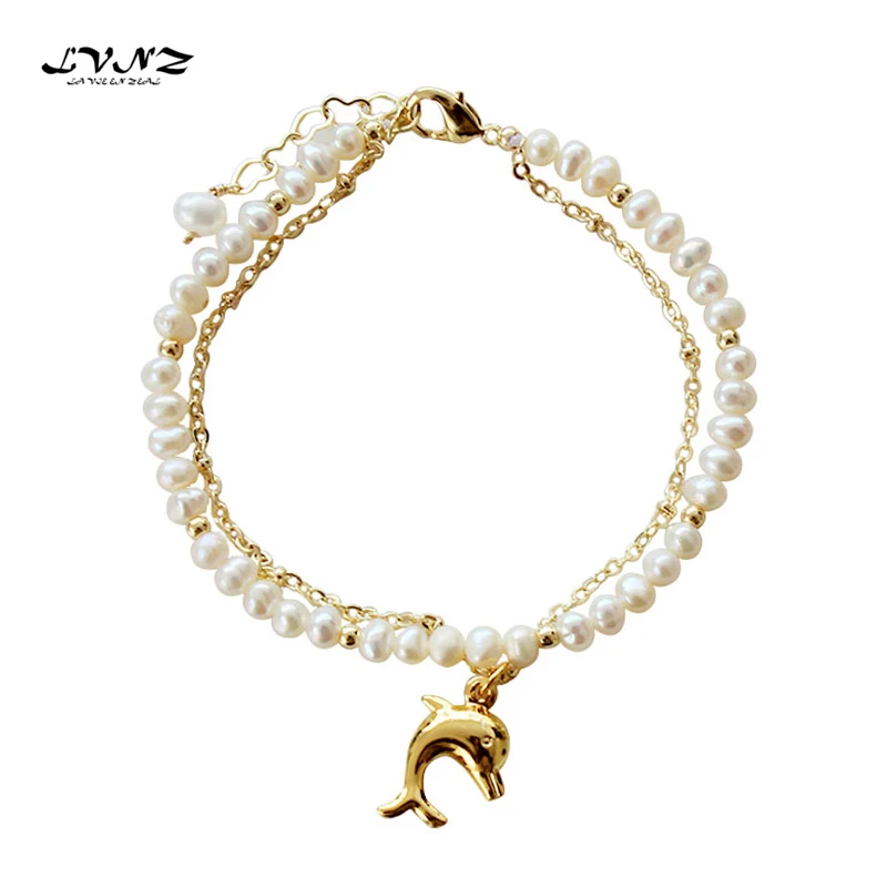 LVNZ 2019 New Hot Fashion Metal Dolphin Freshwater Pearls Bracelet Trendy Woman Jewelry For Birthday Present Accessories 7089d
LVNZ 2019 New Hot Fashion Metal Dolphin Freshwater Pearls Bracelet Trendy Woman Jewelry For Birthday Present Accessories 7089d