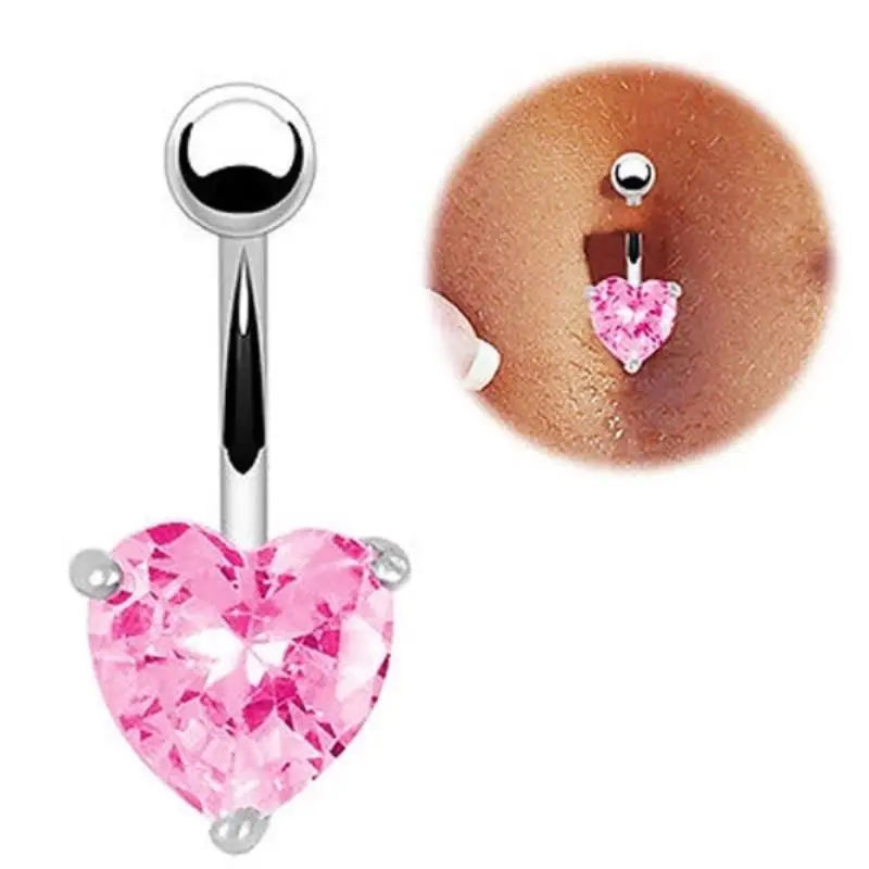 Love Heart Sexy Crystal Surgical Steel Belly Button Ring For Women Accessories Shellhard Belly Barbell Body Piercing Jewelry
Love Heart Sexy Crystal Surgical Steel Belly Button Ring For Women Accessories Shellhard Belly Barbell Body Piercing Jewelry