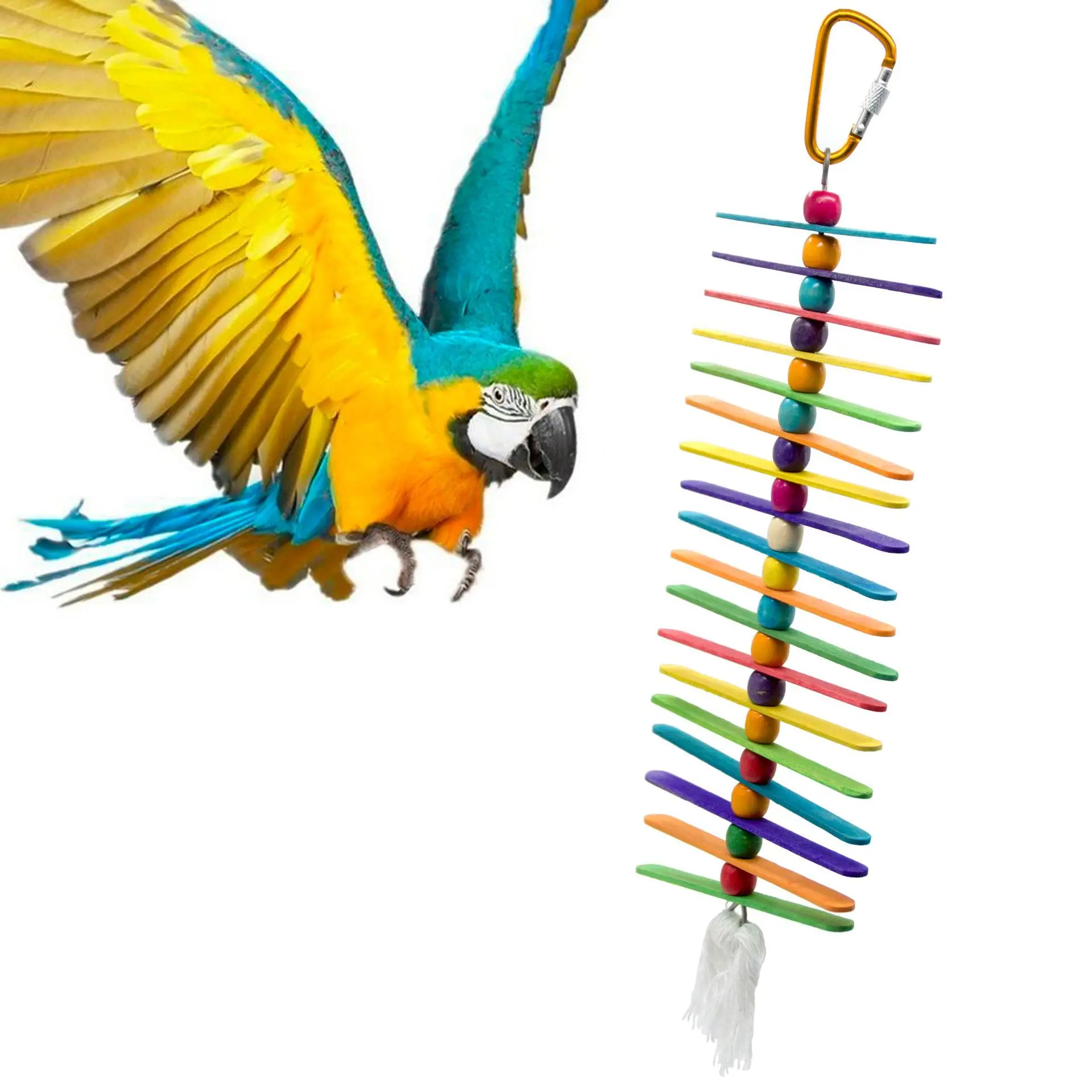 1PCS Parrot Gnawing Toys Colored Chips Climbing Stacks Climbing Frames Birdcage Accessories Cloud Ladder Multi-layer Swing
1PCS Parrot Gnawing Toys Colored Chips Climbing Stacks Climbing Frames Birdcage Accessories Cloud Ladder Multi-layer Swing