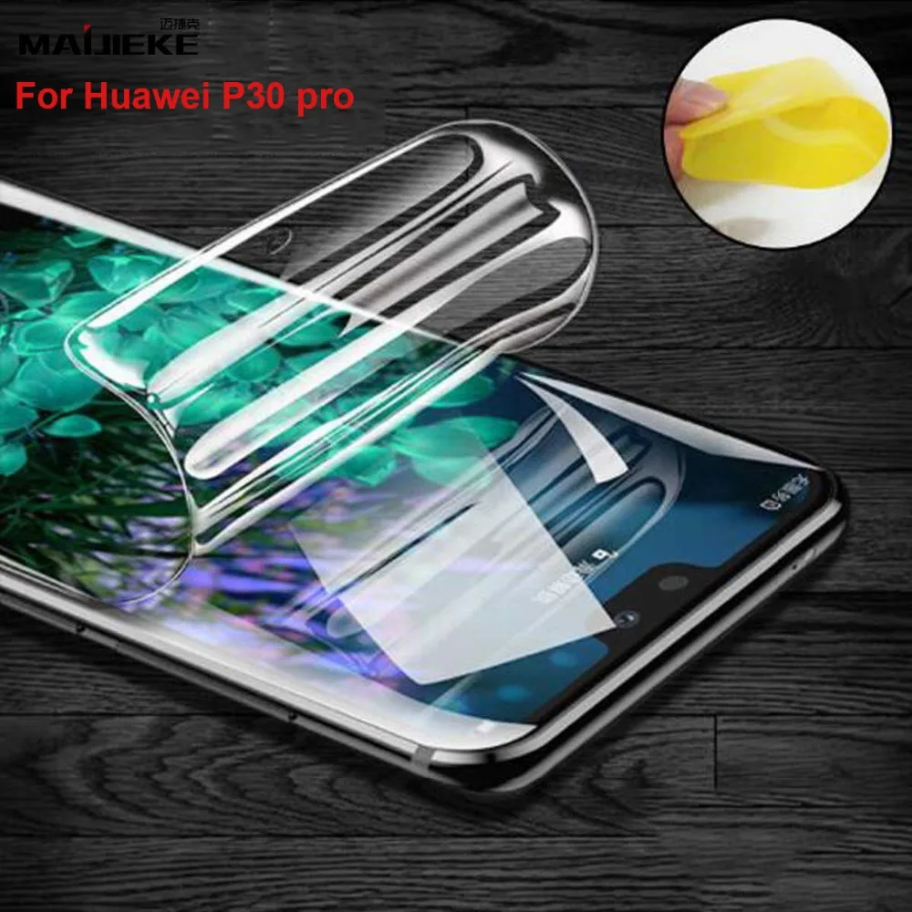 MAIJIEKE переднее полное покрытие ТПУ пленка для Huawei P30 Pro Гидрогелевая Защита экрана