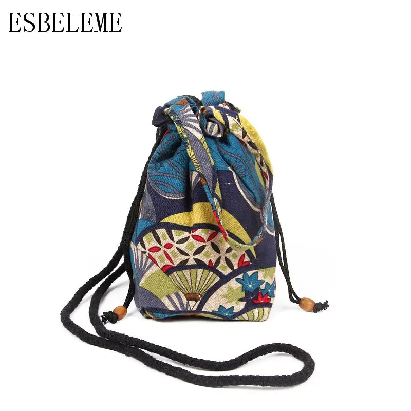 ESBELEME Women Drawstring Bags for Female Cotton Linen Denim National Shoulder Bag Ladies Mini Shopping Travel Bag YG276
ESBELEME Women Drawstring Bags for Female Cotton Linen Denim National Shoulder Bag Ladies Mini Shopping Travel Bag YG276