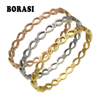 Unique Design Luxury Brand Jewelry Pulseira Stainless Steel Bracelets & Bangles Rose Gold Color Infinite Bracelet For Women
Unique Design Luxury Brand Jewelry Pulseira Stainless Steel Bracelets & Bangles Rose Gold Color Infinite Bracelet For Women