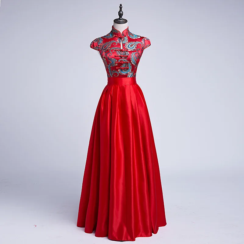 Chinese Red Women Wedding Bridesmaid Dress Vintage Lady New Handmade Button Long Qipao Demoiselle Slim Robe Plus Size 3XL
Chinese Red Women Wedding Bridesmaid Dress Vintage Lady New Handmade Button Long Qipao Demoiselle Slim Robe Plus Size 3XL