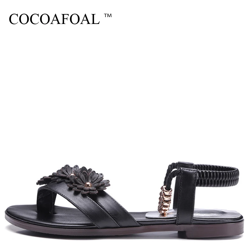 COCOAFOAL Women Summer Flat Sandals Plus Size 34 - 42 Fashion Black White Shoes Pointed Toe Flower Genuine Leather Flat Sandals
COCOAFOAL Women Summer Flat Sandals Plus Size 34 - 42 Fashion Black White Shoes Pointed Toe Flower Genuine Leather Flat Sandals